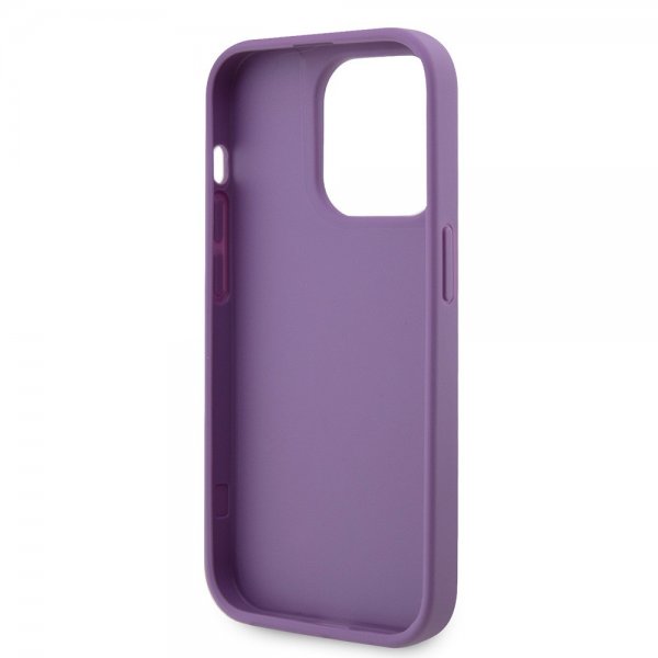 Guess iPhone 15 Pro kuori tekojalokivillä, violetti