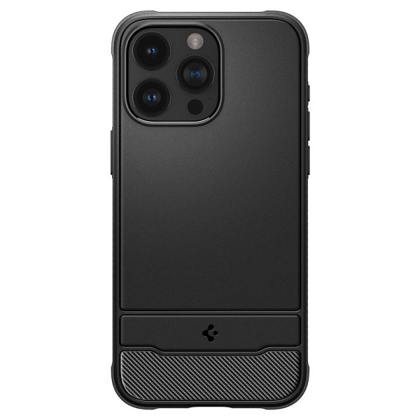Spigen iPhone 15 Pro -suojakuori, Rugged Armor MagFit, mattamusta