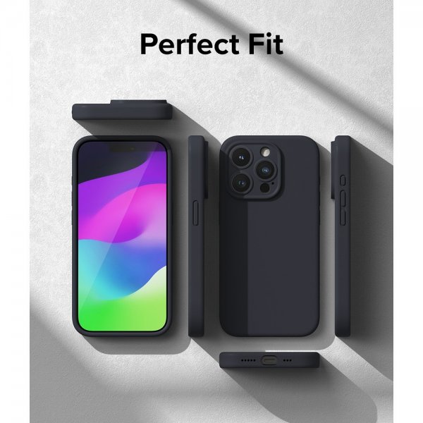 Ringke iPhone 15 Pro Kuori Silikoni Magneettinen Syvänsininen