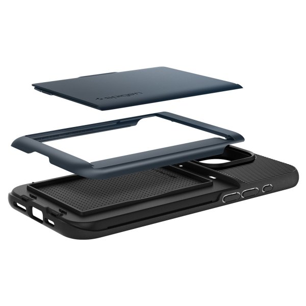 Spigen iPhone 15 Pro -suojakuori Slim Armor CS Metal Slate