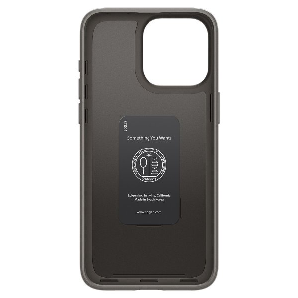 Spigen iPhone 15 Pro Thin Fit -suojakuori, Gunmetal
