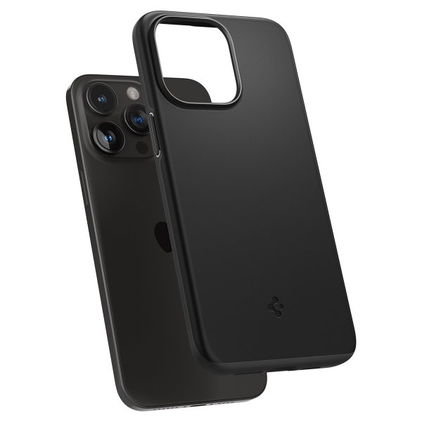 Spigen iPhone 15 Pro -suojakuori Thin Fit, musta