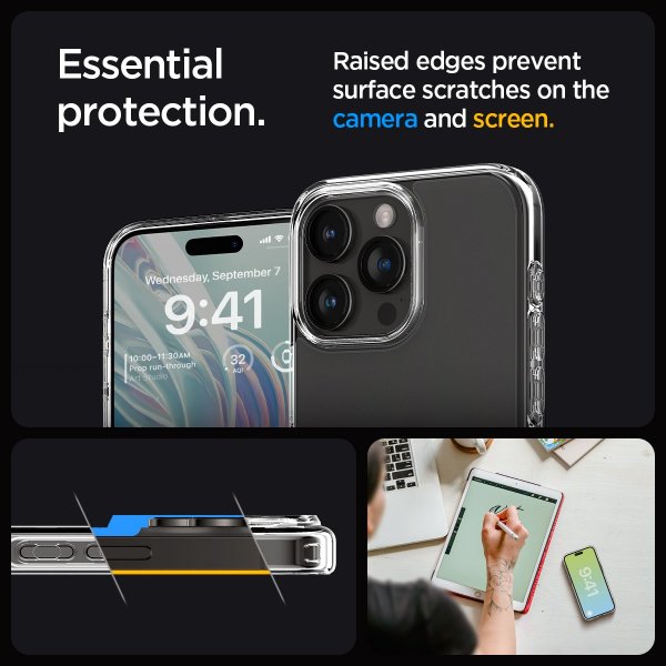 Spigen iPhone 15 Pro Kuori Ultra Hybrid Frost Clear