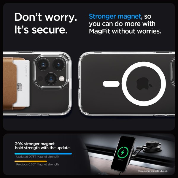 Spigen iPhone 15 Pro Ultra Hybrid MagFit -suojakuori, valkoinen