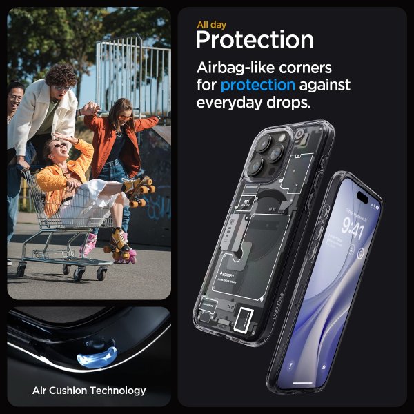 Spigen iPhone 15 Pro -suojakuori Ultra Hybrid MagFit Zero One