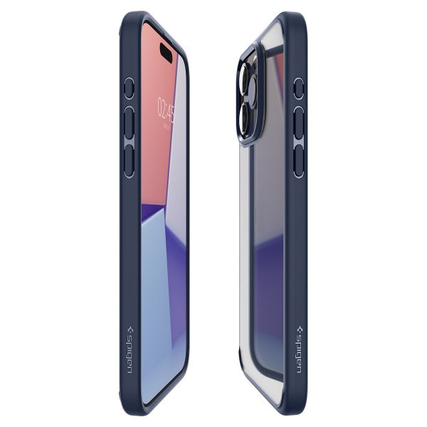 Spigen iPhone 15 Pro Ultra Hybrid -suojakuori, tummansininen