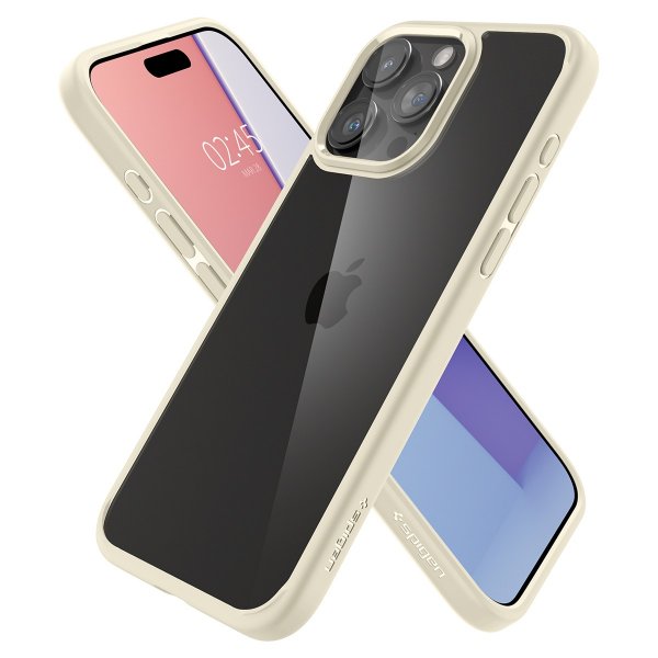 Spigen iPhone 15 Pro Ultra Hybrid Suojakuori Mute Beige