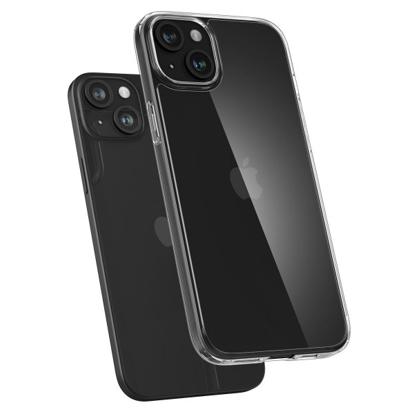 Spigen iPhone 15 -kuori Air Skin Hybrid Crystal Clear