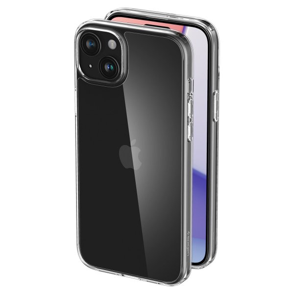 Spigen iPhone 15 -kuori Air Skin Hybrid Crystal Clear