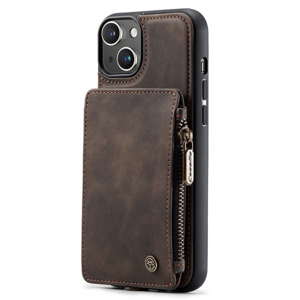 CaseMe iPhone 15 -kuori, C20-sarja, kahvi