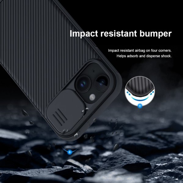 Nillkin iPhone 15 Suojakuori CamShield Pro Musta