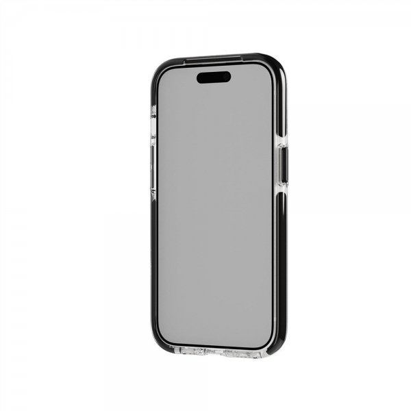 Tech21 iPhone 13/14/15/16e/17e Suojakuori Evo Crystal Kick MagSafe kirkas/musta