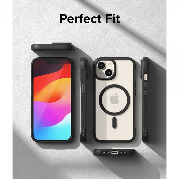 Ringke iPhone 15 -kuori Fusion Bold Magnetic Matte Black