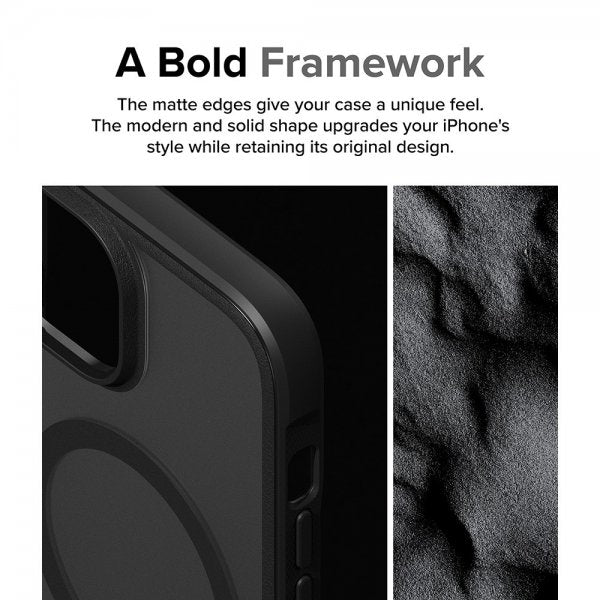 Ringke iPhone 15 -kuori Fusion Bold Magnetic Matte Black