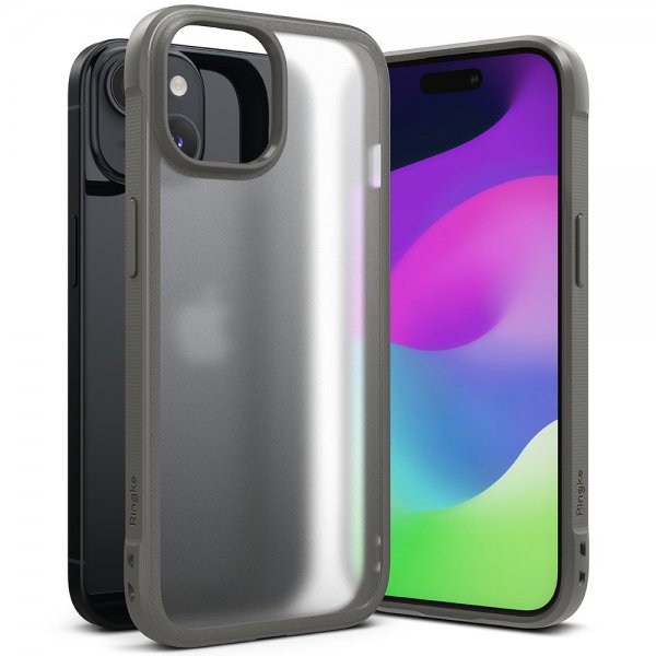 Ringke iPhone 15 Kuori Fusion Bold Matte Gray