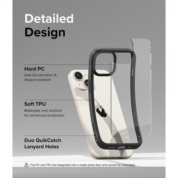 Ringke iPhone 15 Kuori Fusion Bold Musta