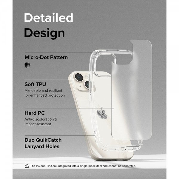 Ringke iPhone 15 Kuori Fusion Matte Clear