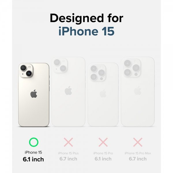 Ringke iPhone 15 Kuori Fusion Matte Clear