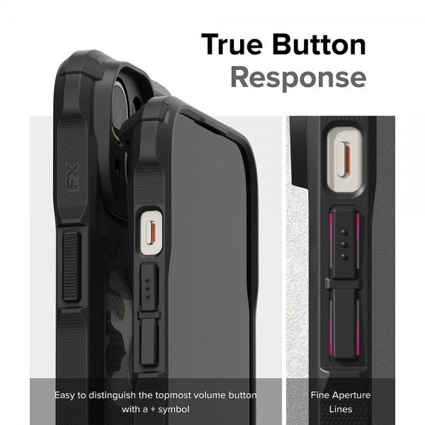 Ringke iPhone 15 -suojakuori, Fusion X Design Camo Black