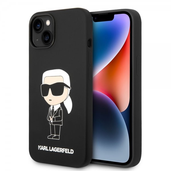 Karl Lagerfeld iPhone 15 -suojakuori Ikonik NFT Musta
