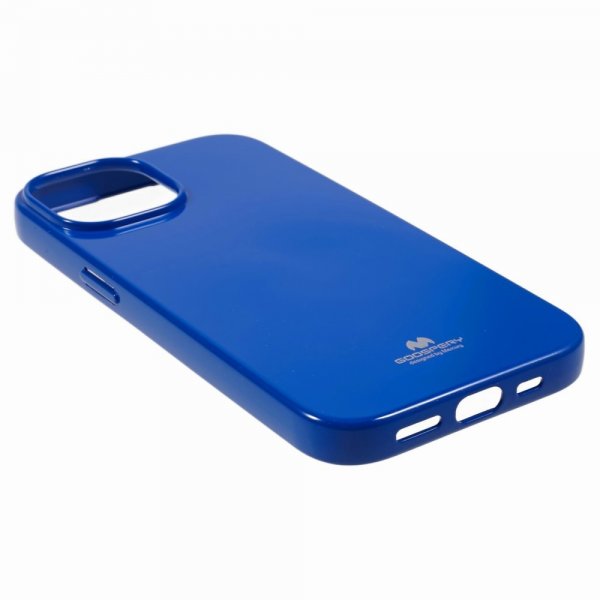 Mercury iPhone 15 Kuoret Jelly Glitter Sininen