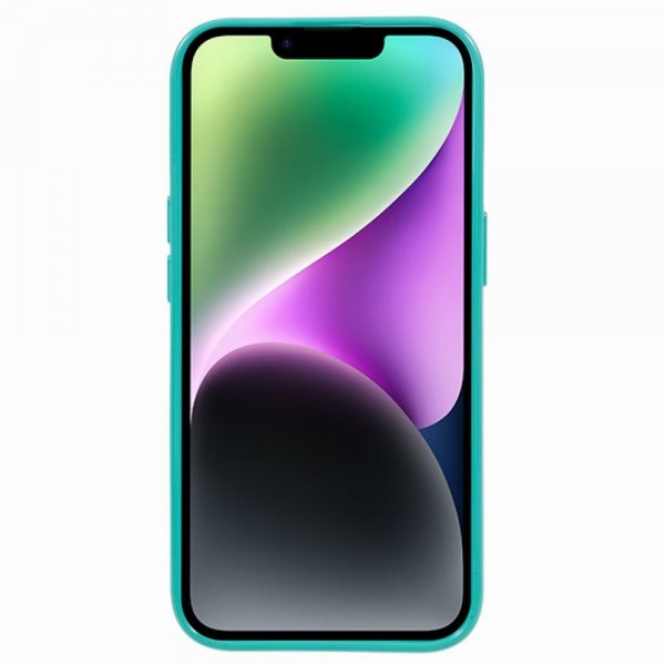Mercury iPhone 15 Kuoret Jelly Glitter Syaani