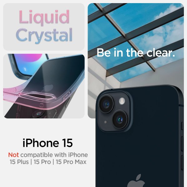 Spigen iPhone 15 -kuori Liquid Crystal Gradation