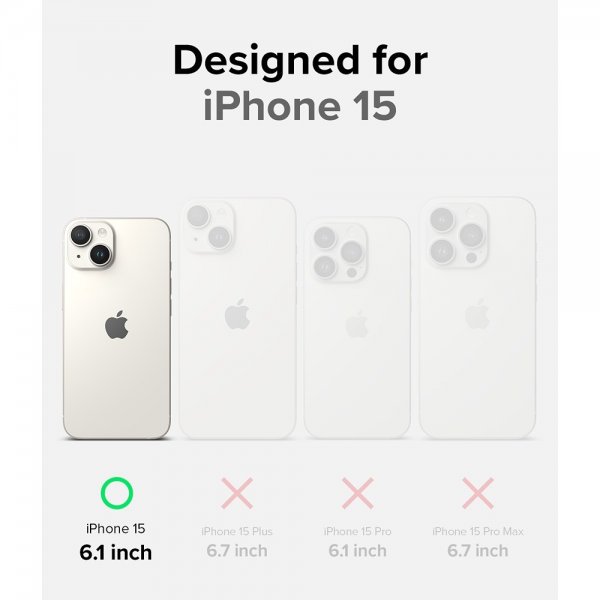 Ringke iPhone 15 -suojakuori Onyx Dark Green