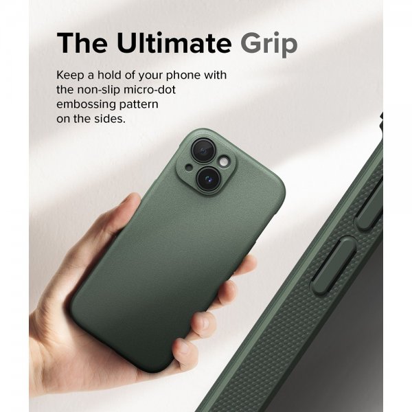 Ringke iPhone 15 -suojakuori Onyx Dark Green