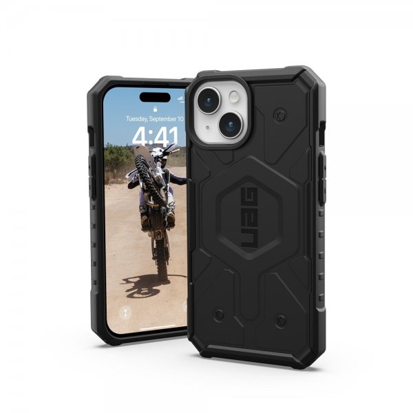 Urban Armor Gear (UAG) iPhone 15 Pathfinder MagSafe -suojakuori, musta
