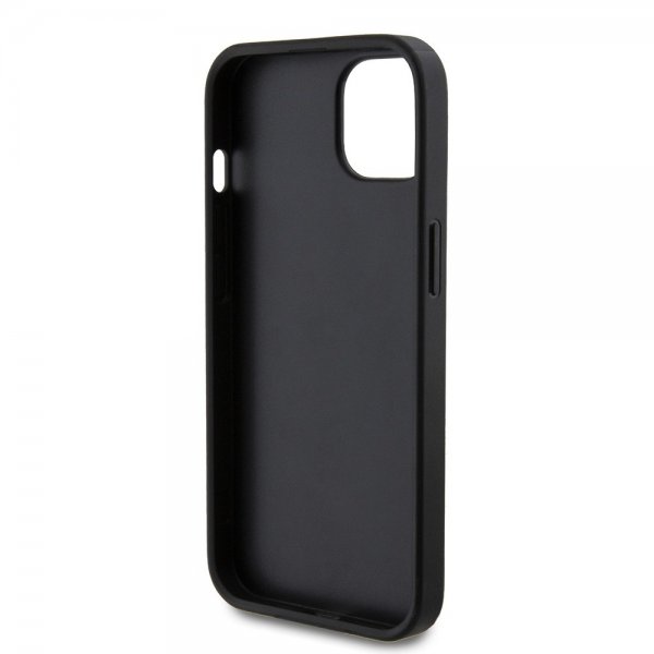 Guess iPhone 15 Perforoitu Glitter Musta -kuori