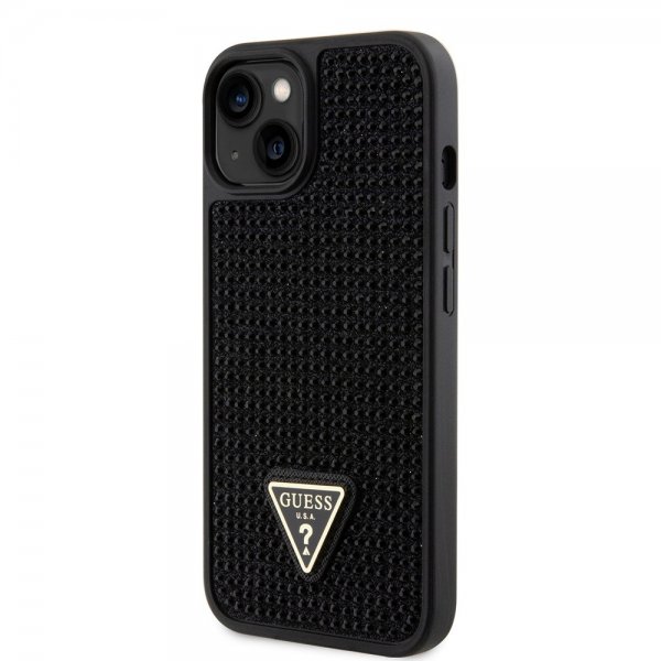 Guess iPhone 15 Kuoret Rhinestone Musta