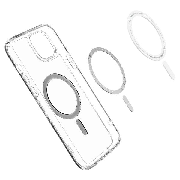 Spigen iPhone 15 -kuori, Ultra Hybrid MagFit, musta