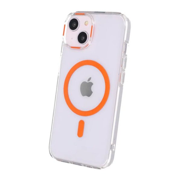iPhone 15 Kuori TPU MagSafe Oranssi