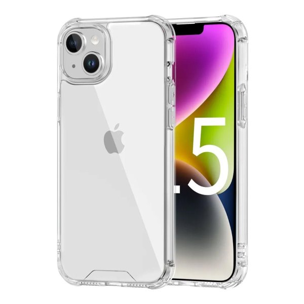 iPhone 15 Suojakuori Iskunkestävä Läpinäkyvä