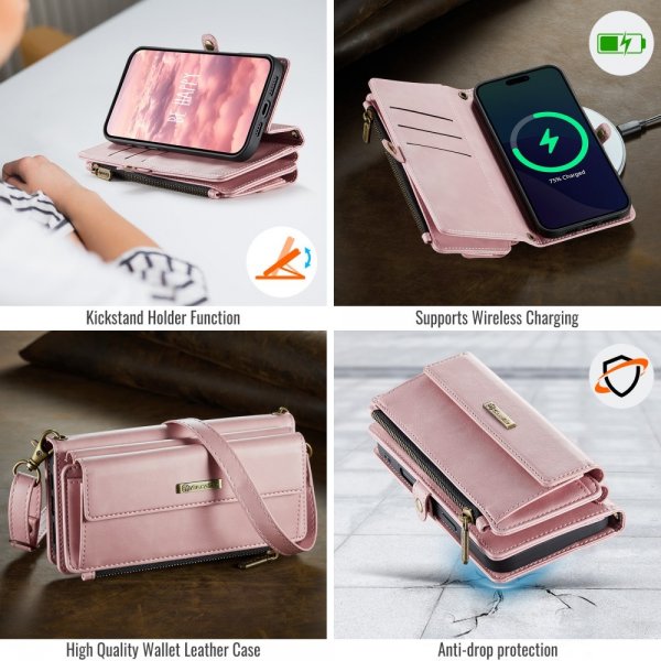 CaseMe iPhone 16 -kotelo C39-sarja Ruusukulta