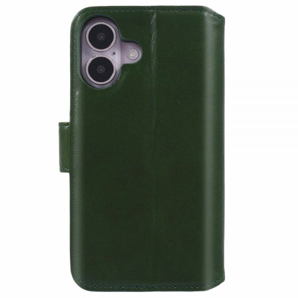Nordic Covers iPhone 16 Essential Leather -suojakotelo, Juniper Green