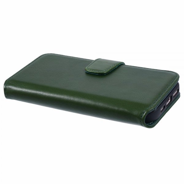Nordic Covers iPhone 16 Essential Leather -suojakotelo, Juniper Green