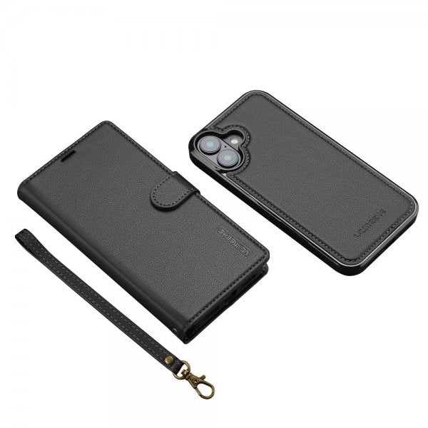 Lc.Imeeke iPhone 16 -kotelo irrotettavalla kuorella L2 Series MagSafe musta