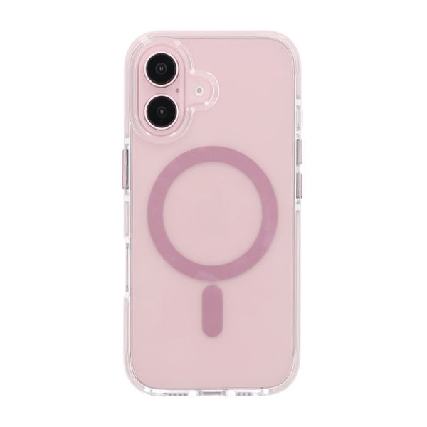 iPhone 16 -suojakuori, iskunkestävä, MagSafe, pinkki