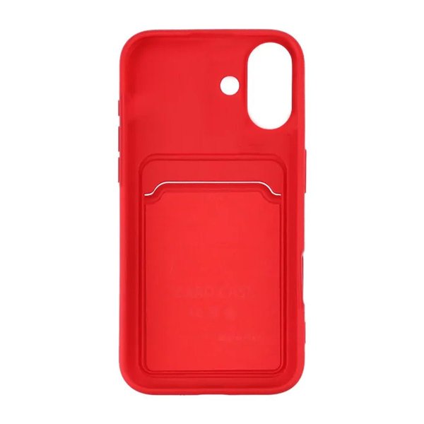 iPhone 16 Kuoret Korttiteline Punainen