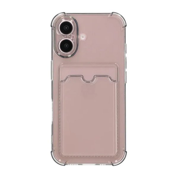iPhone 16 Plus Kuori Korttipidike Iskunkestävä Musta