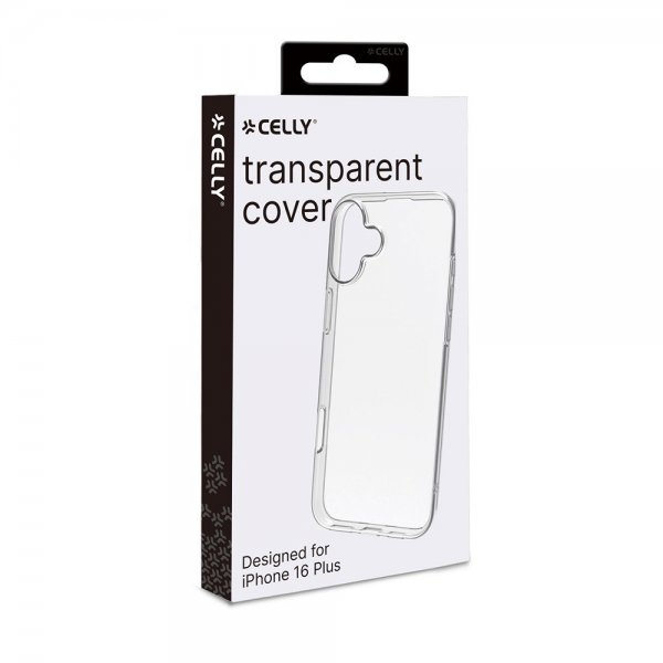 Celly iPhone 16 Plus Kuori GELSKIN Läpinäkyvä