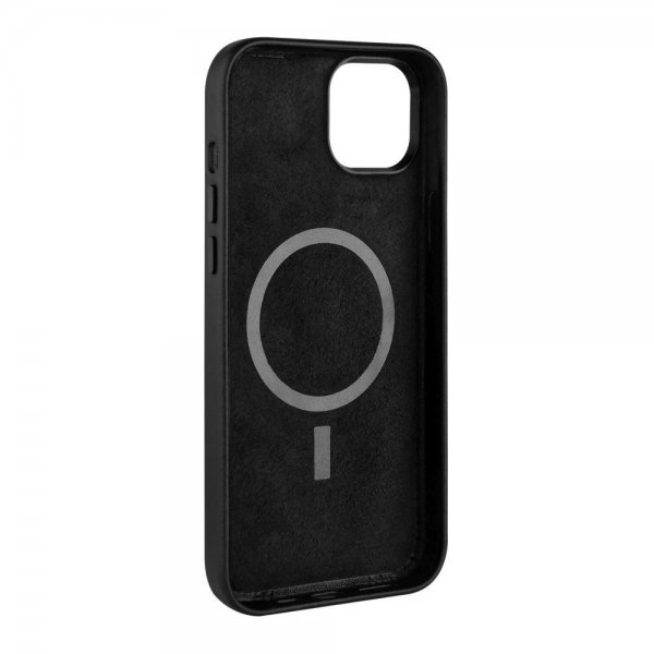 Fixed iPhone 16 Plus MagLeather -suojakuori, musta