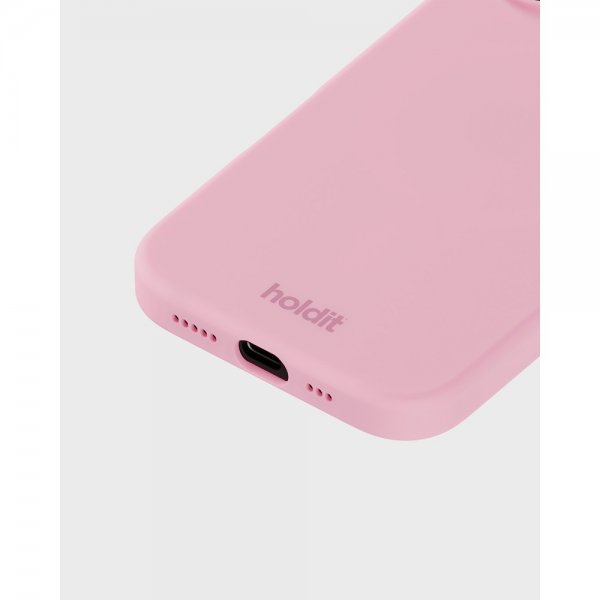 holdit iPhone 16 Plus Silikonikuori Vaaleanpunainen