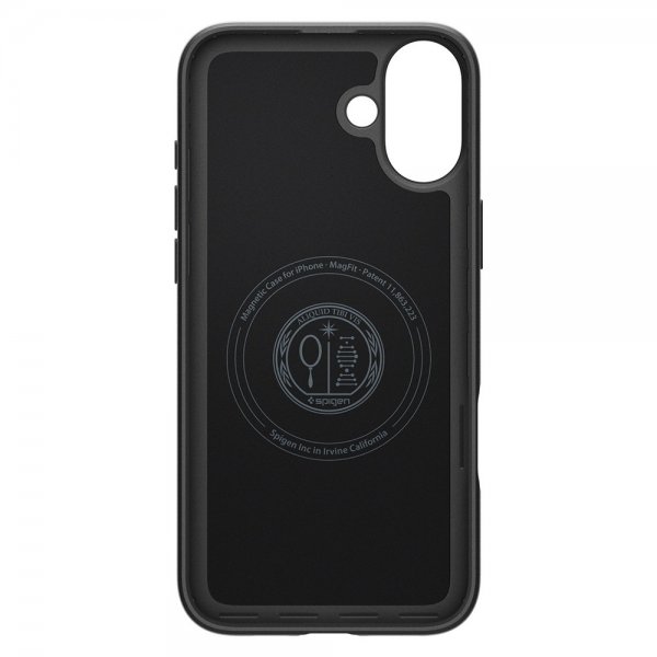 Spigen iPhone 16 Plus -suojakuori Thin Fit MagFit, musta