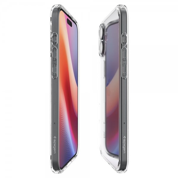 Spigen iPhone 16 Plus -suojakuori, Ultra Hybrid, Crystal Clear