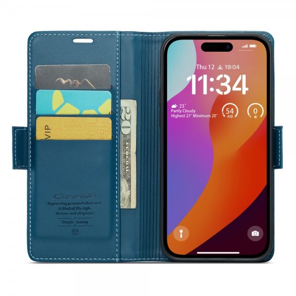 CaseMe iPhone 16 Pro -suojakuori 023 Series sininen