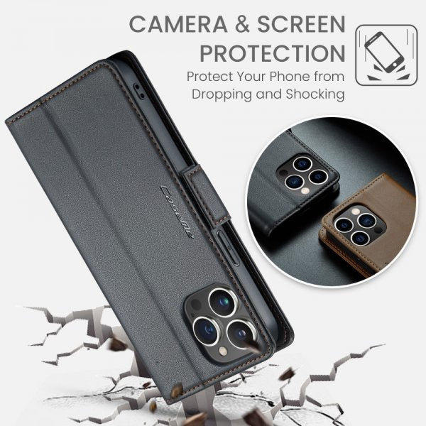 CaseMe iPhone 16 Pro -suojakuori, 023-sarja, musta