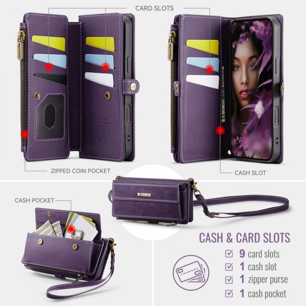 CaseMe iPhone 16 Pro -suojakuori C39-sarja violetti